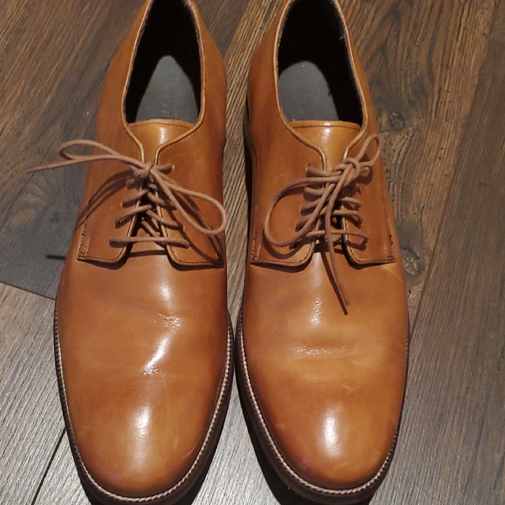 Cole Haan Tan Leather Oxfords